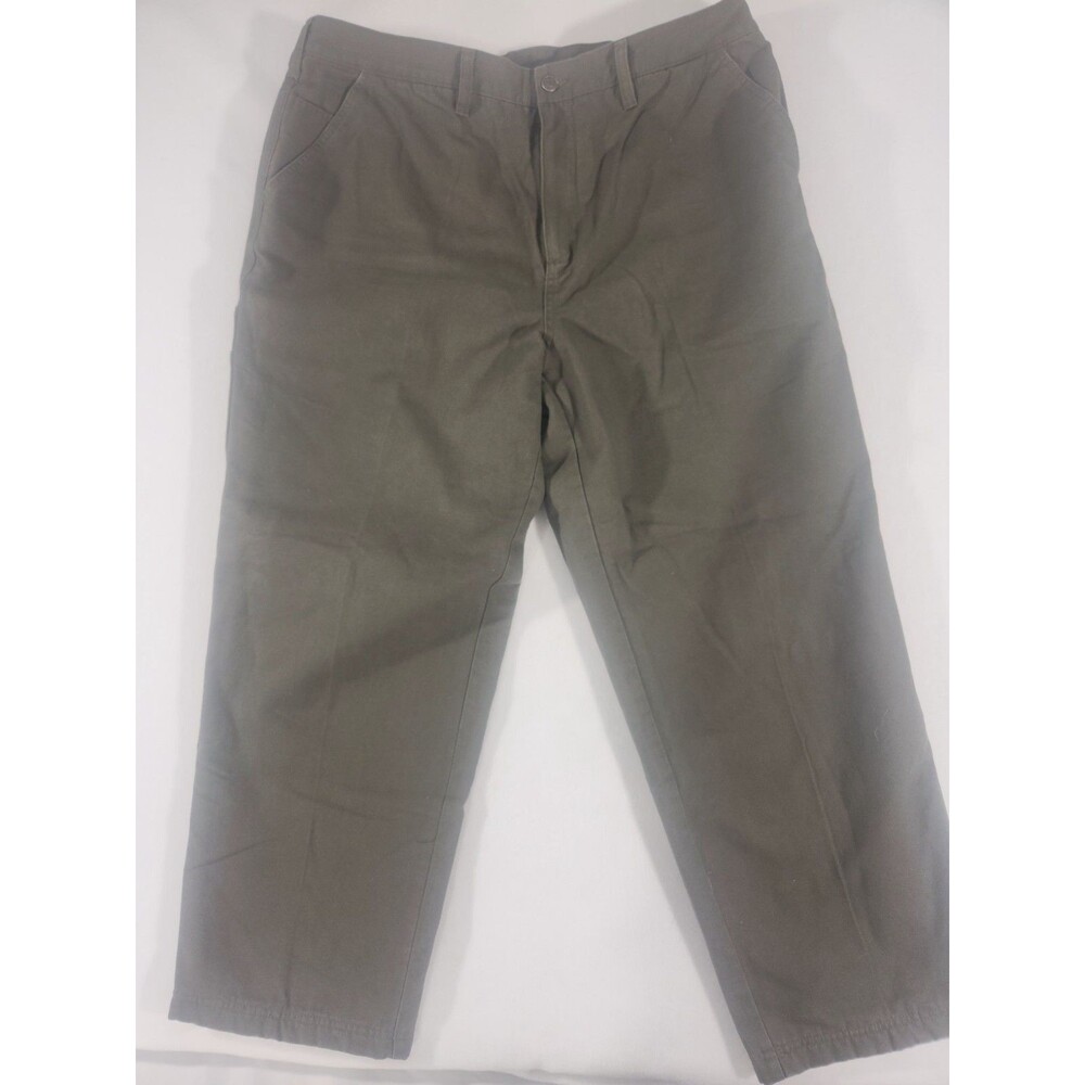 Guide Gear Mens Flannel Orange Lined Jeans Size 40x30  Beige High Rise Casual